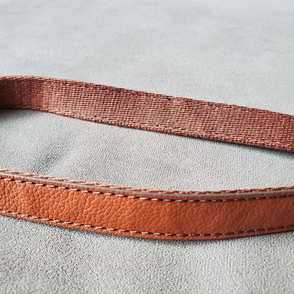 Fossil Voyager Small Brown Leather Crossbody Bag - Picture 8 of 12